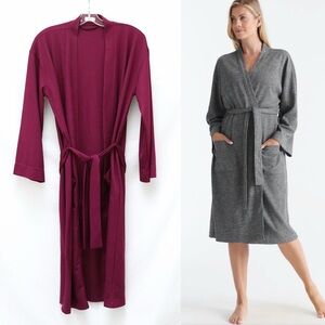 NWOT Knix Waffle Robe maroon purple brand new home Canadian XS S M midi
